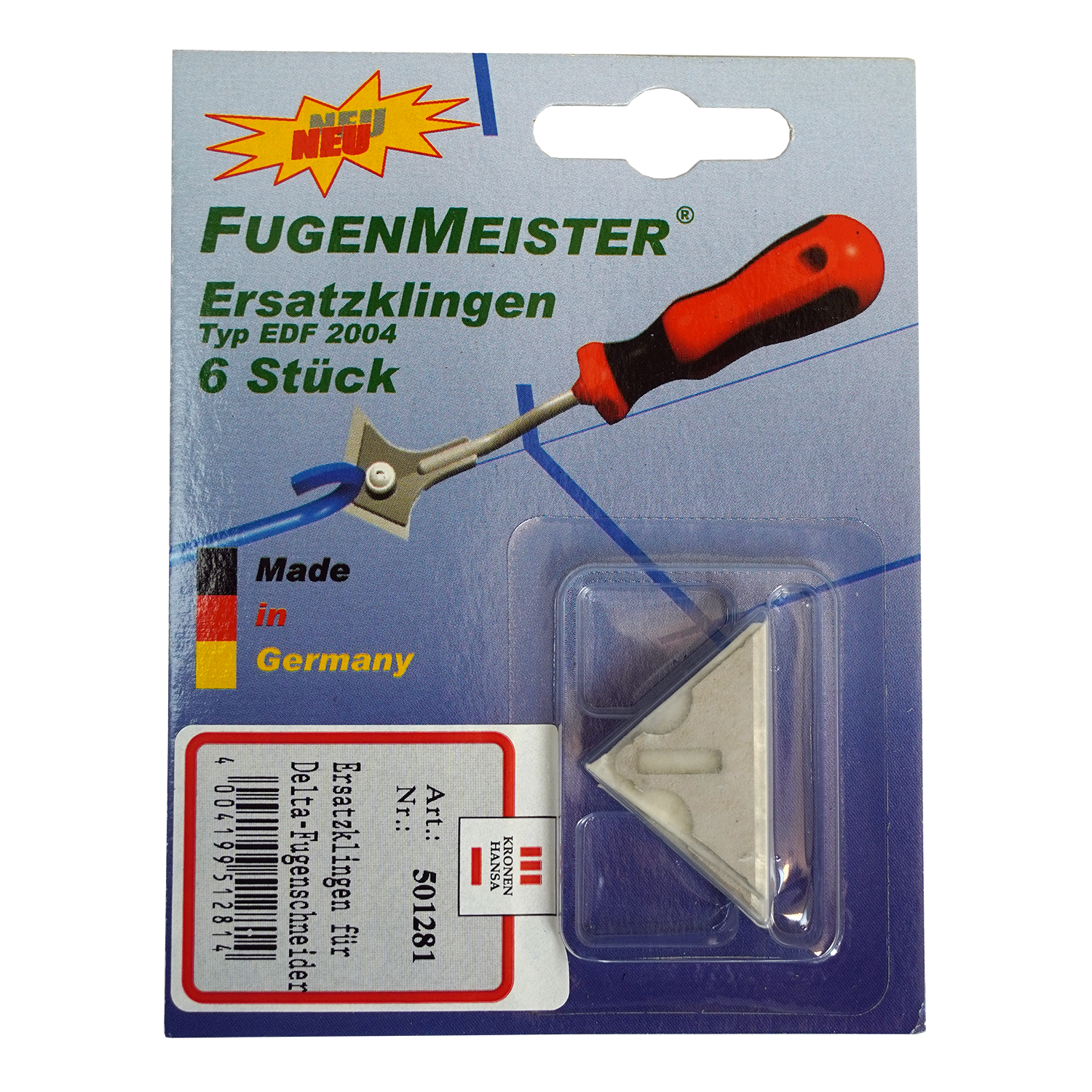 MM950101 Reserve mesjes Delta voegensn. (6 St.)